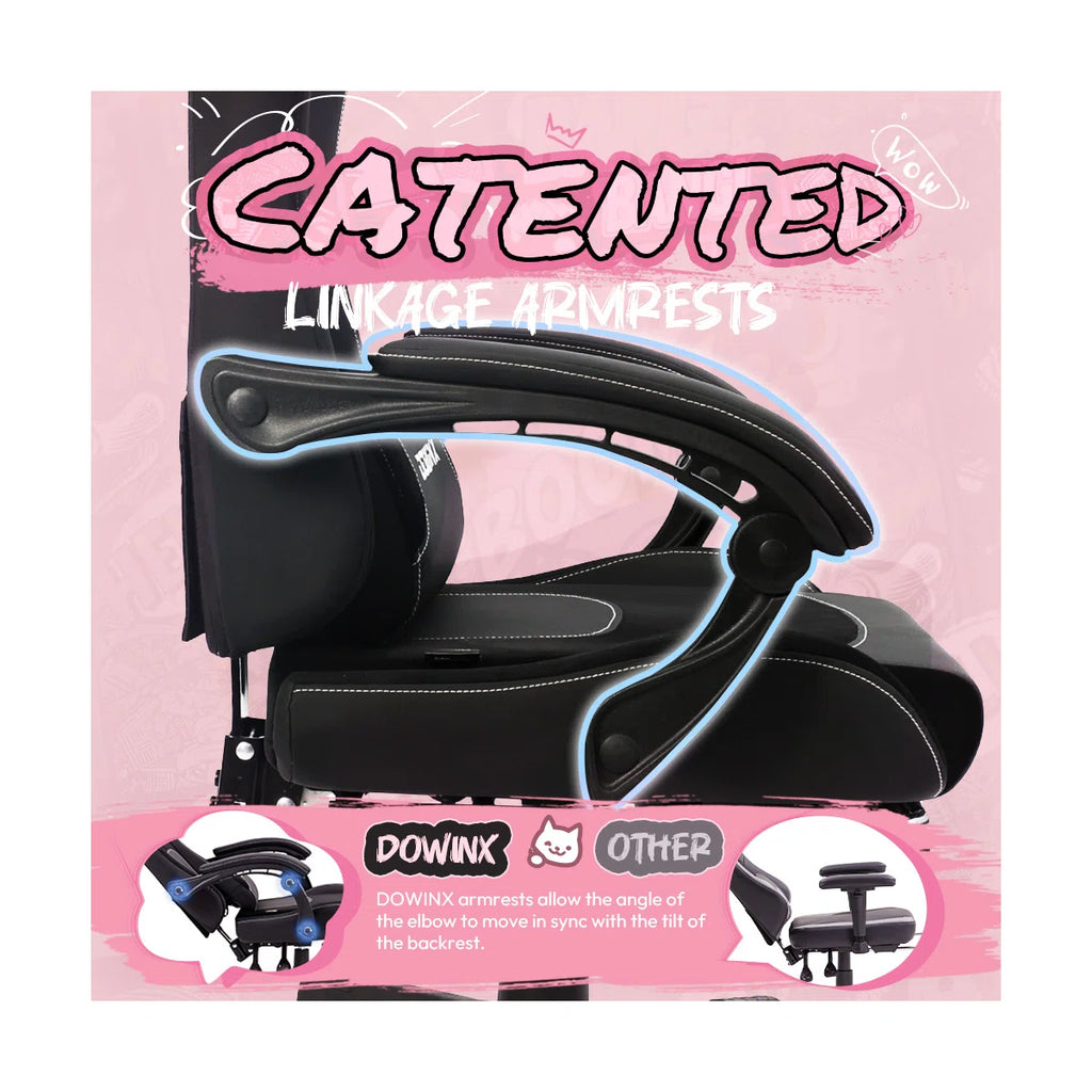 Adjustable Reclining Ergonomic Leather Swiveling PC & Racing Game Chair with Footrest