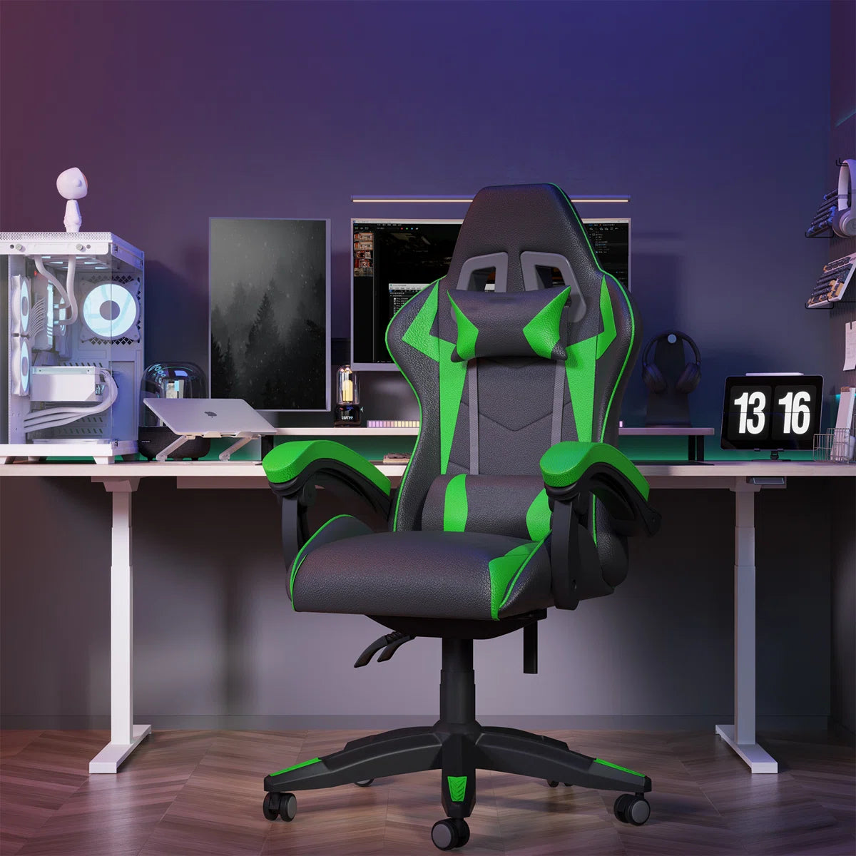 Stephen Adjustable Reclining Ergonomic Swiveling PC & Racing Game Chair