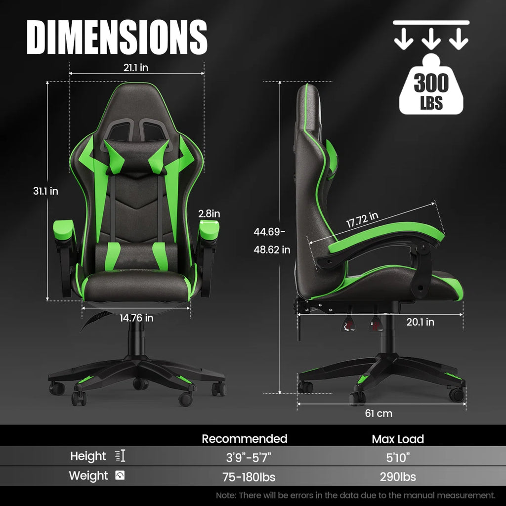 Stephen Adjustable Reclining Ergonomic Swiveling PC & Racing Game Chair